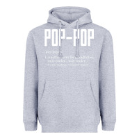 Heather Grey Pop Pop Gifts Grandpa Fathers Day Pop-Pop Heavyweight Hoodie - SnappyArt