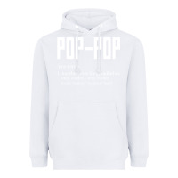 White Pop Pop Gifts Grandpa Fathers Day Pop-Pop Heavyweight Hoodie - SnappyArt