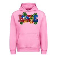 Fuchsia Pink love haitian republic Urban Hoodie - RanaPortraitStore