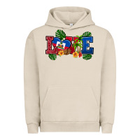 Pigment French Oak love haitian republic Urban Hoodie - RanaPortraitStore