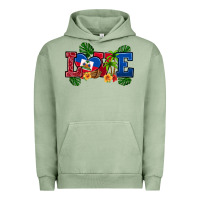 Pigment Oil Green love haitian republic Urban Hoodie - RanaPortraitStore