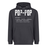 Smoke Pop Pop Gifts Grandpa Fathers Day Pop-Pop Heavyweight Hoodie - SnappyArt