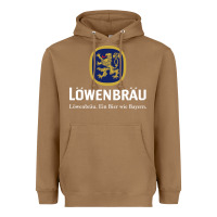 Toasted Coconut lowenbrau Heavyweight Hoodie - SnappyArt
