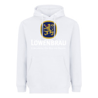 White lowenbrau Heavyweight Hoodie - SnappyArt