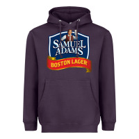 Plum samuel adams Heavyweight Hoodie - SnappyArt