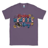Lavender Happy memorial day 4th of july Classic Tee - CowGirlArtShop