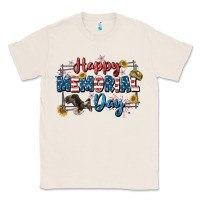 Natural Happy memorial day 4th of july Classic Tee - CowGirlArtShop
