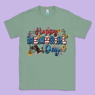 Happy Memorial Day 4th Of July Classic Tee Designed By Cowgirlartshop