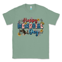 Sage Happy memorial day 4th of july Classic Tee - CowGirlArtShop