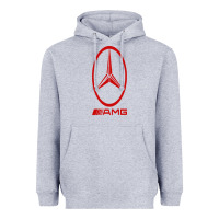 Heather Grey amg Heavyweight Hoodie - SnappyArt