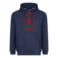 Navy amg Heavyweight Hoodie - SnappyArt