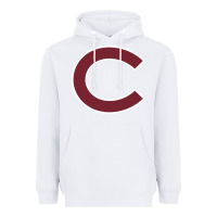 White colgate vintage Heavyweight Hoodie - SnappyArt