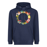 Navy Keeper of the Lost Cities Characters Flowers Heavyweight Hoodie - SnappyArt