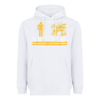 White mens my dad is a drummer your dad not drum player father's day t shirt Heavyweight Hoodie - SnappyArt