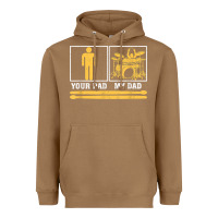 Toasted Coconut mens my dad is a drummer your dad not drum player father's day t shirt Heavyweight Hoodie - SnappyArt