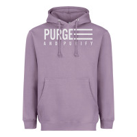 Lavender Purge And Purify Graphic Heavyweight Hoodie - SnappyArt