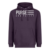 Plum Purge And Purify Graphic Heavyweight Hoodie - SnappyArt