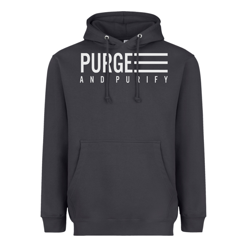 Purge And Purify Graphic Heavyweight Hoodie by SnappyArt | Teevron
