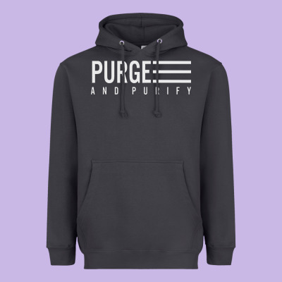 Purge And Purify Graphic Heavyweight Hoodie Designed By Snappyart