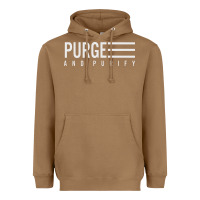 Toasted Coconut Purge And Purify Graphic Heavyweight Hoodie - SnappyArt