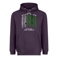 Plum pakistan air force shirt   pakistani flag men women kids t shirt Heavyweight Hoodie - SnappyArt