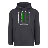 Smoke pakistan air force shirt   pakistani flag men women kids t shirt Heavyweight Hoodie - SnappyArt