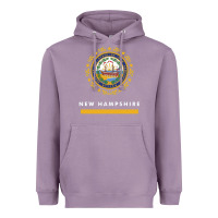Lavender new hampshire state flag new Heavyweight Hoodie - SnappyArt