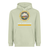 New Hampshire State Flag New Heavyweight Hoodie | Teevron