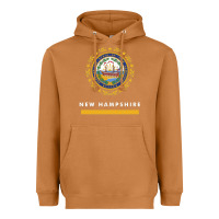 Meerkat new hampshire state flag new Heavyweight Hoodie - SnappyArt