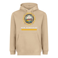 Mushroom new hampshire state flag new Heavyweight Hoodie - SnappyArt