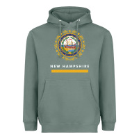 Sage new hampshire state flag new Heavyweight Hoodie - SnappyArt