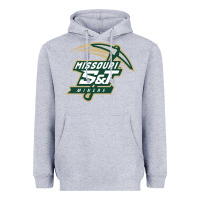 Heather Grey Missouri S&T Miners Heavyweight Hoodie - SnappyArt