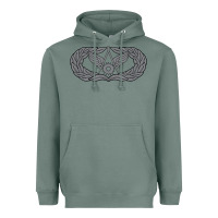 Sage Air Force Civil Engineer Badge Heavyweight Hoodie - SnappyArt