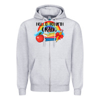 Heather Grey back to school hello fourth grade 3200x2400 Zipper Hoodie - AdoDesignShop