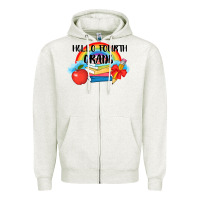 Oatmeal Heather back to school hello fourth grade 3200x2400 Zipper Hoodie - AdoDesignShop