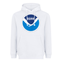 White noaa national oceanic and atmospheric administrati Heavyweight Hoodie - SnappyArt