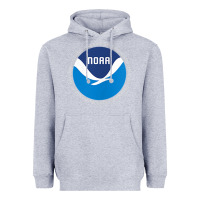 Heather Grey noaa national oceanic and atmospheric administrati Heavyweight Hoodie - SnappyArt