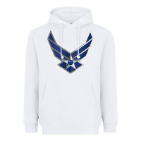 White US Air Force USAF Heavyweight Hoodie - SnappyArt