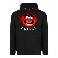Black Muppets Animal Heavyweight Hoodie - SnappyArt