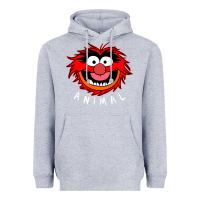 Heather Grey Muppets Animal Heavyweight Hoodie - SnappyArt