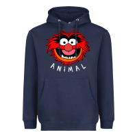 Navy Muppets Animal Heavyweight Hoodie - SnappyArt