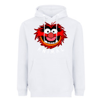 White Muppets Animal Heavyweight Hoodie - SnappyArt