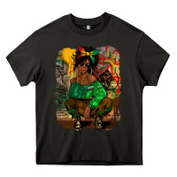 Asphalt juneteenth black woman fashion girl Heavy Core Tee - CowGirlArtShop