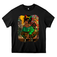 Black juneteenth black woman fashion girl Heavy Core Tee - CowGirlArtShop