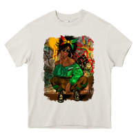 Cream juneteenth black woman fashion girl Heavy Core Tee - CowGirlArtShop
