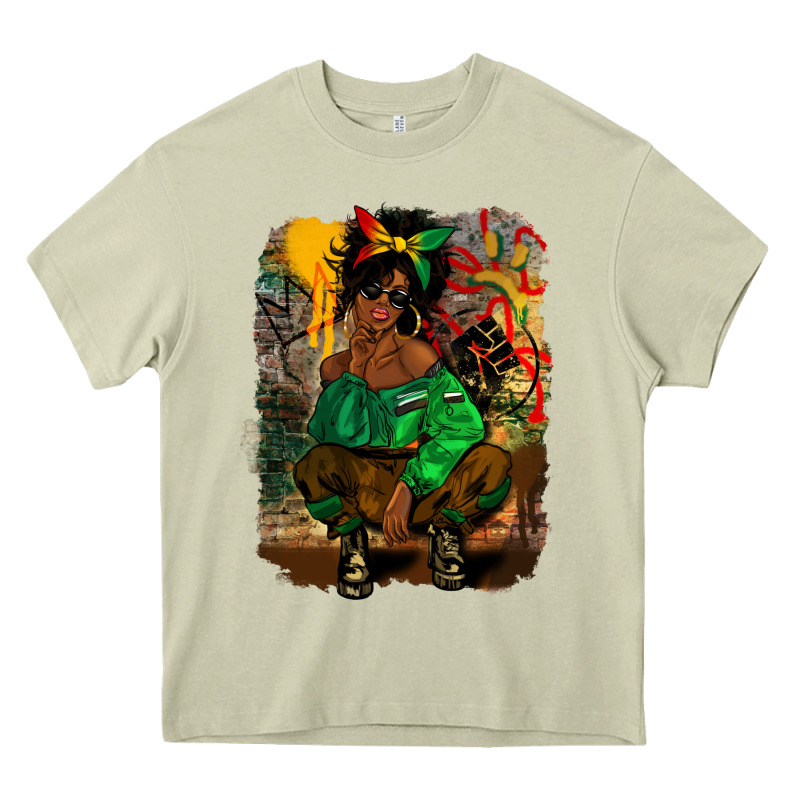 Juneteenth Black Woman Fashion Girl Heavy Core Tee by CowGirlArtShop | Teevron