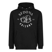 Black womens sedona arizona t shirt sedona az vintage arizona vacation v nec Heavyweight Hoodie - SnappyArt