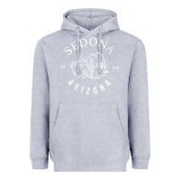 Heather Grey womens sedona arizona t shirt sedona az vintage arizona vacation v nec Heavyweight Hoodie - SnappyArt