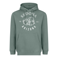 Sage womens sedona arizona t shirt sedona az vintage arizona vacation v nec Heavyweight Hoodie - SnappyArt