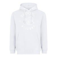 White womens sedona arizona t shirt sedona az vintage arizona vacation v nec Heavyweight Hoodie - SnappyArt
